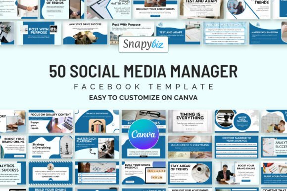 Download Social Media Manager FB Canva Templates - Canva templates Collection