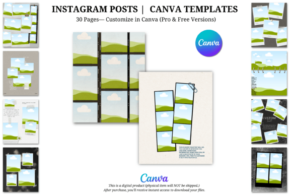 Download 30 Instagram Post Canva Templates - Canva templates Collection