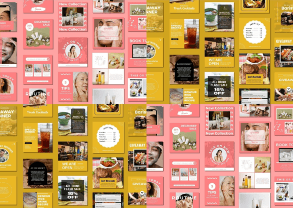 Download 120 Social Media Canva Templates Bundle - Canva templates Collection