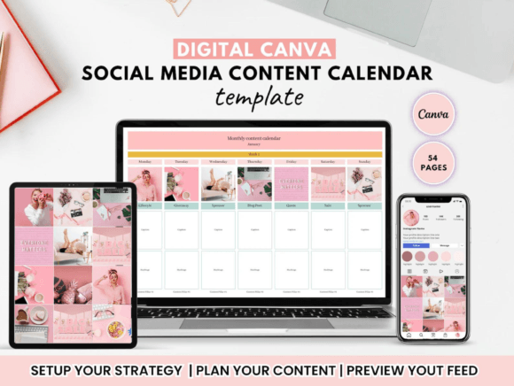 Download Social Media Content Canva Template - Media content Collection