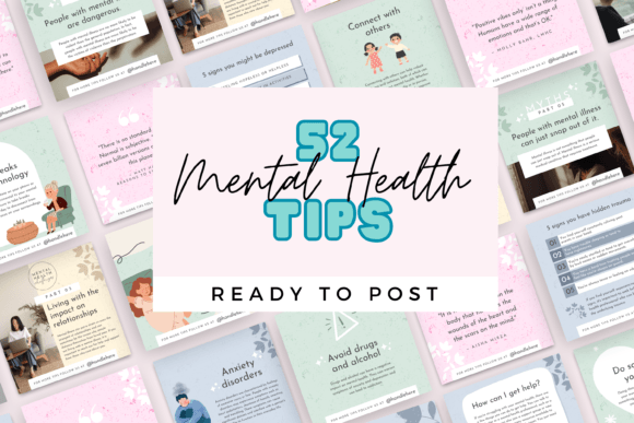 Download 52 Daily Mental Health Canva Templates - Canva templates Collection