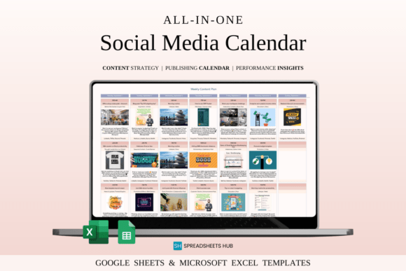 Download Social Media Content Planner Excel - Media content Collection