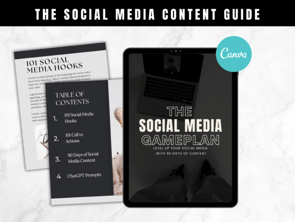 Download Social Media Content Guide Canva Templae - Media content Collection