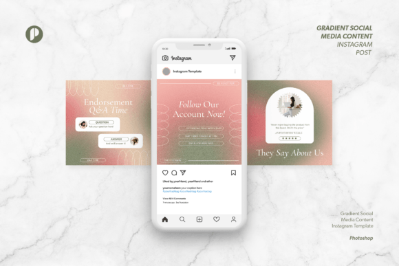 Download Gradient Social Media Content Instagram - Media content Collection