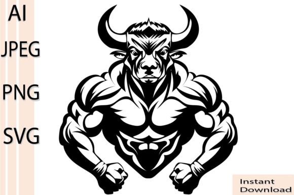 Download Bull Bodybuilding SVG Dxf Png Clipart Ve - Bodybuilding Collection